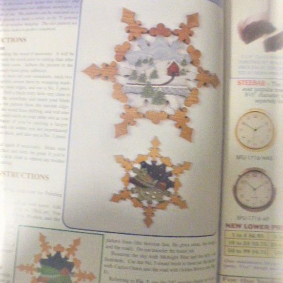 BK26 Lot of 3 WOODWORKING Magazines Christmas Wood Ornaments Scroll Saw Work - Picture 11 of 16